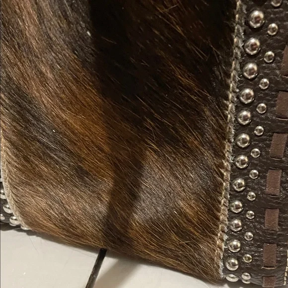 **NWOT** Trinity Ranch Stylish Brown and Black Satchel Conceal Carry - Picture 5 of 10